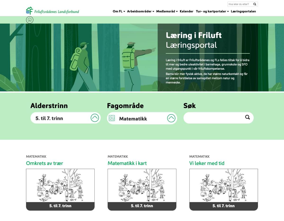 Bildetekst: Læringsportal, Læring i friluft.jpg